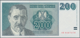 Yugoslavia / Jugoslavien: 200 Novi Dinar 1999 Not Issued, P.152A In UNC Condition. - Yugoslavia
