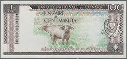 Zaire: Banque Central Du Congo – Zaire Uniface Unadopted Design Essay For 1 Zaire = 100 Makuta, ND, - Zaire