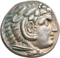 Makedonien - Könige: Alexander III., Der Große 336-323 V. Chr.: Lot 2 Stück; AR-Tetradrachme. Kopf M - Griekenland