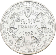 Franz. Westafrika: 500 Rupees 1972, 10 Jahre Währungsunion, KM# 7. In Original Etui Der Banque Centr - Autres & Non Classés