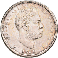 Hawaii: Hawaii: ½ Dollar 1883, KM# 6, Hapalua, Sehr Schön. - Sonstige – Amerika