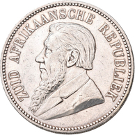 Südafrika: 5 Shillings 1892, Paul Krüger. KM# 8.2 (Wagen Mit Doppelter Deichsel, Geprägt In Berlin). - Afrique Du Sud