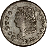 Vereinigte Staaten Von Amerika: 1 Cent 1808 (Classic Head Cent), KM# 39, In Schöner Bis Sehr Schöner - Sonstige & Ohne Zuordnung