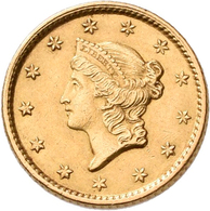 Vereinigte Staaten Von Amerika - Anlagegold: 1 Dollar 1853 Liberty Head, KM# 73, Friedberg 84. 1,67 - Andere & Zonder Classificatie