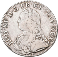 Frankreich: Louis XV. 1715-1774: Lot 3 X ECU 1726 A, 1726 D, 1762 BB; Dazu Louis XVI. 1774-1792: Ecu - Autres & Non Classés