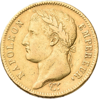 Frankreich - Anlagegold: Napoleon I. 1804-1814: 40 Francs 1811 A, KM# 696.1, Friedberg 505. 12,81 G, - Andere & Zonder Classificatie