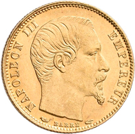 Frankreich - Anlagegold: Napoleon III. 1852-1870: 5 Francs 1855 A, KM# 783, Friedberg 578. 1,60 G, 9 - Andere & Zonder Classificatie