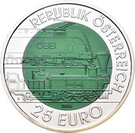 Österreich: 25 Euro 2004 150 Jahre Semmeringbahn. Silber-Niob-Legierung. KM# 3109. Lose. - Oostenrijk