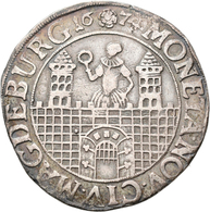 Altdeutschland Und RDR Bis 1800: Magdeburg: 2/3 Taler 1674 CP (Christoph Pflug). Magdeburg über Burg - Other & Unclassified