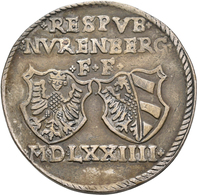 Altdeutschland Und RDR Bis 1800: Nürnberg: Guldentaler Zu 60 Kreuzer 1574, Mit Titel Maximilian II., - Autres & Non Classés