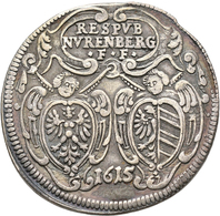 Altdeutschland Und RDR Bis 1800: Nürnberg: ½ Guldiner 1615, Mit Titel Matthias II., Vgl. Kellner 161 - Andere & Zonder Classificatie