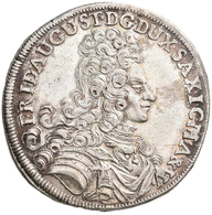 Altdeutschland Und RDR Bis 1800: Sachsen, Friedrich August I. 1694-1733: 2/3 Taler 1696 IK, Dresden. - Other & Unclassified