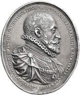 Haus Habsburg: Rudolf II. 1576-1612: Ovale Bleimedaille O.J. (um 1585) Vermutlich Von Antionio Abond - Andere - Europa