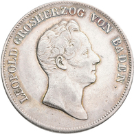 Baden: Karl Leopold Friedrich 1830-1852: Kronentaler 1836, SEGEN DES BADISCHEN BERGBAUES, AKS 85, Ja - Andere & Zonder Classificatie