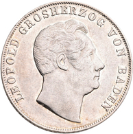 Baden: Karl Leopold Friedrich 1830-1852: Doppelgulden 1848, AKS 91, Jaeger 63, Kratzer, Sehr Schön-v - Sonstige & Ohne Zuordnung