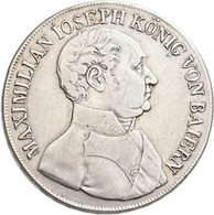 Bayern: Maximilian I. Joseph 1806-1825: Konventionstaler 1823, AKS 49, Jaeger 16, Kleine Kratzer, Se - Andere & Zonder Classificatie