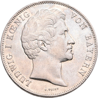 Bayern: Ludwig I. 1825-1848: Geschichtsdoppeltaler 1842, Walhalla, AKS 103, Jaeger 71, Winziger Rand - Sonstige & Ohne Zuordnung