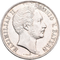 Bayern: Maximilian II. Joseph 1848-1864: Doppeltaler 1854, AKS 146, Jaeger 85, Minimale Randfehler, - Andere & Zonder Classificatie