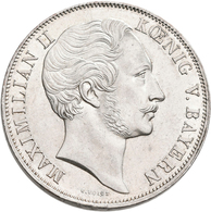 Bayern: Maximilian II. Joseph 1848-1864: Doppelgulden 1855, Mariengulden / Mariensäule, AKS 168, Jae - Sonstige & Ohne Zuordnung