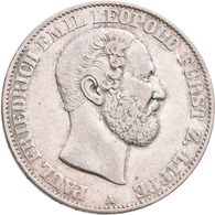 Lippe: Paul Friedrich Emil Leopold 1851-1875: Lot 2 Stück; Vereinstaler 1866 A, AKS 16, Jaeger 16, K - Other & Unclassified