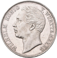 Württemberg: Wilhelm I. 1816-1864: Vereinstaler 1863. Klein/Raff 107.6, AKS 77, Jaeger 83, Winzige K - Andere & Zonder Classificatie