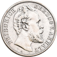 Anhalt: Friedrich I. 1871-1904: 2 Mark 1876 A, Jaeger 19, Sehr Schön. - Taler & Doppeltaler