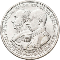 Mecklenburg-Schwerin: Friedrich Franz IV. 1901-1918: 3 Mark 1915 A, Jahrhundertfeier, Jaeger 88, Fei - Taler En Doppeltaler