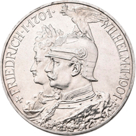 Preußen: Wilhelm II. 1888-1918: 5 Mark 1901, 200-Jahr-Feier, Jaeger 106, Winz. Randfehler, Zaponiert - Taler En Doppeltaler