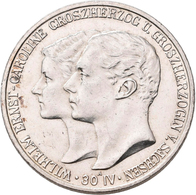 Sachsen-Weimar-Eisenach: Wilhelm Ernst 1901-1918: 2 Mark 1903 A, Hochzeit Mit Caroline, Jaeger 158, - Taler En Doppeltaler