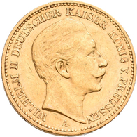 Preußen: Wilhelm II. 1888-1918: 20 Mark 1895 A, Jaeger 252. 7,96 G, 900/1000 Gold. Kratzer, Sehr Sch - Gold Coins