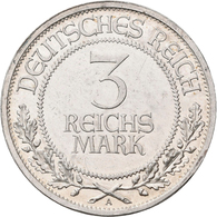Weimarer Republik: 3 Reichsmark 1926 A, Lübeck, Jaeger 323, Berieben, Polierte Platte. - Andere & Zonder Classificatie