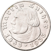 Drittes Reich: 5 Reichsmark 1933 J, Luther, Jaeger 353, Winziger Randfehler, Kleinste Kratzer, Vorzü - Sonstige & Ohne Zuordnung