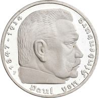 Drittes Reich: 5 Reichsmark 1936 F. Hindenburg Mit Hakenkreuz, Jaeger 367. Minimal Berieben, Zaponie - Sonstige & Ohne Zuordnung