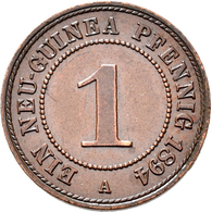 Deutsch-Neuguinea: 1 Neu-Guinea Pfennig 1894 A, Jaeger 702, Feine Patina, Vorzüglich. - Deutsch-Neuguinea