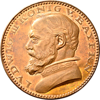 Proben & Verprägungen: Bayern, Ludwig III. 1913-1918: Lot 2 Stück; Probeprägungen In Bronze. 3 Mark - Andere & Zonder Classificatie