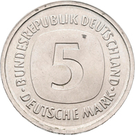Proben & Verprägungen: Bundesrepublik Deutschland: FEHLPRÄGUNG 5 Mark (J. 415), Beidseitig Mit Wertz - Andere & Zonder Classificatie