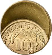 Proben & Verprägungen: Weimarer Republik 1918-1933: 10 Pfennig, Bezeichnung Ob Rentenpfennig Oder Re - Sonstige & Ohne Zuordnung
