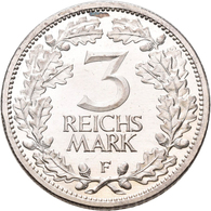 Proben & Verprägungen: Weimarer Republik 1918-1933: Probeprägung In Silber; 3 Reichsmark 1932 F. Sch - Andere & Zonder Classificatie