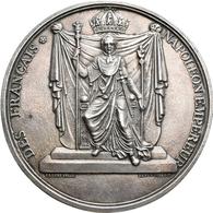 Medaillen Alle Welt: Frankreich, Napoleon I. 1804-1815: Silbergußmedaille 1969, Nach Einer Vorlage V - Non Classés