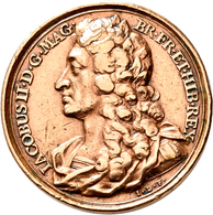 Medaillen Alle Welt: Großbritannien: James II. 1633-1701: Todesmedaille (um 1731) Von Jean Dassier, - Non Classés