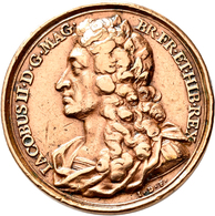 Medaillen Alle Welt: Großbritannien: James II. 1633-1701: Todesmedaille (um 1731) Von Jean Dassier, - Zonder Classificatie