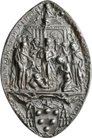 Medaillen Alle Welt: Italien-Perugia: Spitzovaler Blei-Siegelabguss, Einseitig O. J. (um 1520) Vom S - Non Classés
