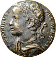 Medaillen Alle Welt: Italien-Roma: Bronzegussmedaille 1466, Auf Den Römischen Kaiser Marcus Aurelius - Non Classés