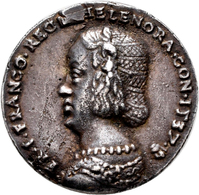 Medaillen Alle Welt: Italien-Toscana: Eleonora Di Toledo 1522-1562: Einseitige Silbergussmedaille 15 - Ohne Zuordnung