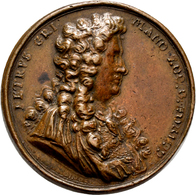 Medaillen Alle Welt: Italien-Venezia: Pietro Grimani 1647-1734: Bronzegussmedaille 1686, Von Giovann - Non Classés