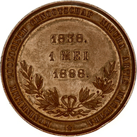 Medaillen Alle Welt: Niederlande: 1888, Bronzemedaille In Sehr Schöner Bis Vorzüglicher Erhaltung Mi - Non Classés