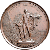 Medaillen Alle Welt: Schweiz/Genf: Bronzene Prämienmedaille 1822 Von L. Fournier, 59,5 Mm, 98,35 G, - Zonder Classificatie