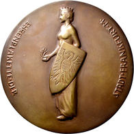 Medaillen Deutschland: Frankfurt: Große Bronzegussmedaille 1952. Ehrenplakette Der Stadt Frankfurt A - Andere & Zonder Classificatie