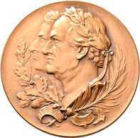 Medaillen Deutschland: Weimar: Lot 2 Stück; Goethe Und Schiller Gemeinsam. Bronzemedaille O. J. (um - Andere & Zonder Classificatie