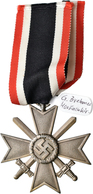 Orden & Ehrenzeichen: Lot 2 Orden: Kriegsverdienstkreuz Mit Schwertern 1939, 2. Klasse, An Originalb - Sonstige & Ohne Zuordnung